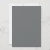 Invitation Mariage d'hiver formel bleu marine (Dos)