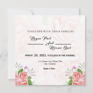 Invitation Mariage d'hiver Meilleur Carré Conception de la ca