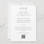 Invitation Mariage d'hiver moderne Berries décongelées Invita (Dos)