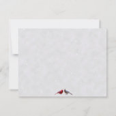 Invitation Mariage d'hiver-Nature Thème : (Dos)