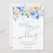 Invitation Mariage d'hiver Pastel lavender gris orange (Devant)