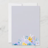 Invitation Mariage d'hiver Pastel lavender gris orange (Dos)