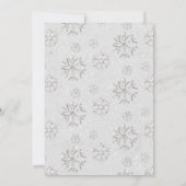 Invitation Mariage d'hiver Pine blanche noire Mariage Wonderl (Dos)