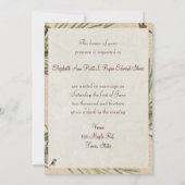 Invitation Mariage d'hiver, Pine Cônes Casquette noir Chicade (Dos)