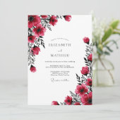 Invitation Mariage d'hiver Ruby Bold (Debout devant)