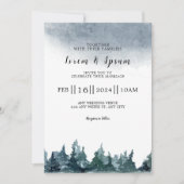 Invitation Mariage d'hiverIinvitation Card Stock Design (Devant)