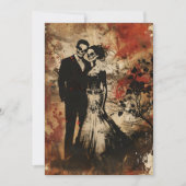Invitation Mariage d'horreur Skeleton Couple (Devant)