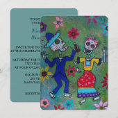 INVITATION MARIAGE DIA DE LOS MUERTOS (Devant / Derrière)