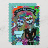 INVITATION MARIAGE DIA DE LOS MUERTOS (Devant / Derrière)