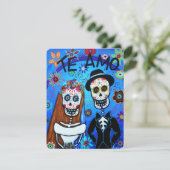 INVITATION MARIAGE DIA DE LOS MUERTOS (Debout devant)