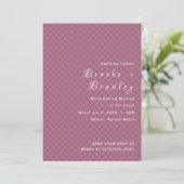 Invitation Mariage Diamant Royal Pourpre (Debout devant)