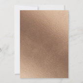 Invitation Mariage diamant Vintage Rose alléchant (Dos)