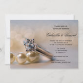 Invitation Mariage Diamond Ring et Pearl (Devant)