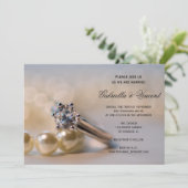 Invitation Mariage Diamond Ring et Pearl (Debout devant)