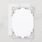 Invitation mariage d'illustration de mariée et de mariée (Dos)