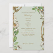 Invitation Mariage d'image vintage (Devant)