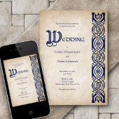 Invitation Mariage d'Imaginaire Celtic Viking