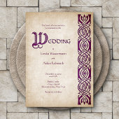 Invitation Mariage d'Imaginaire Celtic Viking