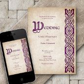 Invitation Mariage d'Imaginaire Celtic Viking