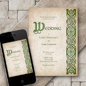 Invitation Mariage d'Imaginaire Celtic Viking