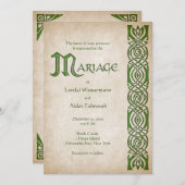 Invitation Mariage d'Imaginaire Celtic Viking (Devant / Derrière)