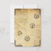 Invitation Mariage d'Imaginaire de jeu de rôle personnalisabl (Dos)