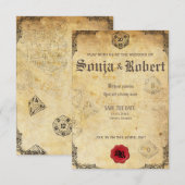 Invitation Mariage d'Imaginaire de jeu de rôle personnalisabl (Devant / Derrière)