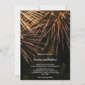 Invitation Mariage d'incendie moderne Lightning (Devant)