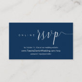 Invitation mariage Dîner, RSVP en ligne (Devant)