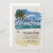 Invitation Mariage d'instantanés de plage (Devant / Derrière)