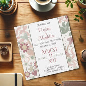 Invitation Mariage d'intégrité moderne rose floral