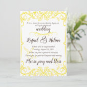 Invitation Mariage d'invitation (Debout devant)