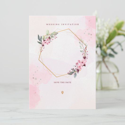 Invitation mariage d'invitation (Debout devant)