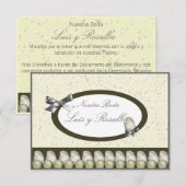 Invitation Mariage d'invitation (Devant / Derrière)