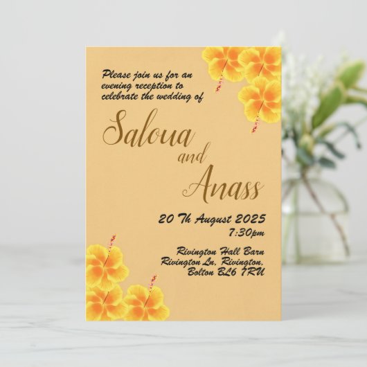 Invitation Mariage d'invitation (Debout devant)