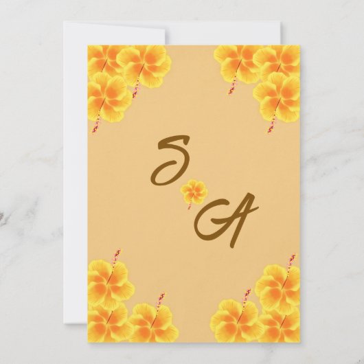 Invitation Mariage d'invitation (Dos)