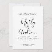 Invitation Mariage d'invitation de mariage moderne (Devant)