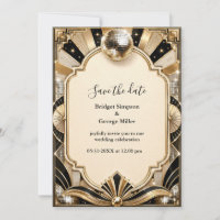 Mariage Disco Glam des années 1970 avec Luxe Gold
