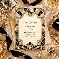 Mariage Disco Glam des années 1970 avec Luxe Gold