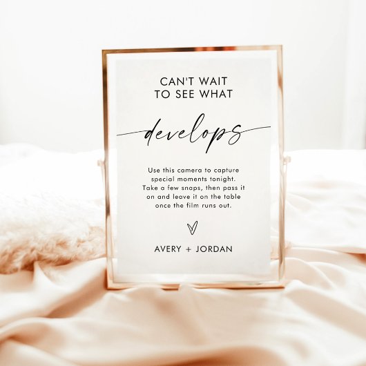 Invitation Mariage Disposable Caméra Signal, Mariage Jeu Phot