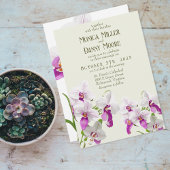Invitation Mariage diurne de l'orchidée