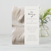 Invitation Mariage d'ivoire crémeux (Debout devant)
