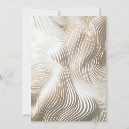 Invitation Mariage d'ivoire crémeux (Dos)