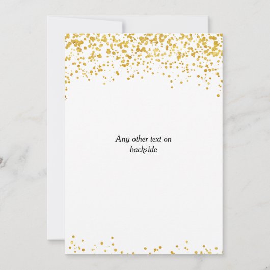 Invitation mariage d'or (Dos)