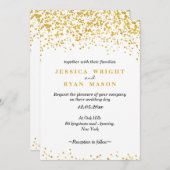 Invitation mariage d'or (Devant / Derrière)