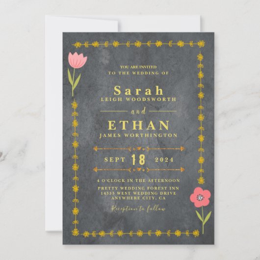 Invitation Mariage d'or (Devant)