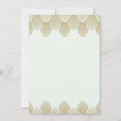 Invitation Mariage d'or Art déco de la Saint-Jacques des anné (Dos)