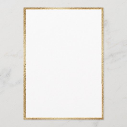 Invitation Mariage d'or aux marais blancs (Dos)