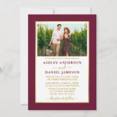 Invitation Mariage d'or de Bourgogne (Devant)