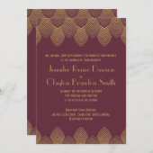 Invitation Mariage d'or de la Bourgogne de Saint-Jacques-de-V (Devant / Derrière)